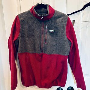 LL Bean Katahdin Fleece Colorblock Pullover Large